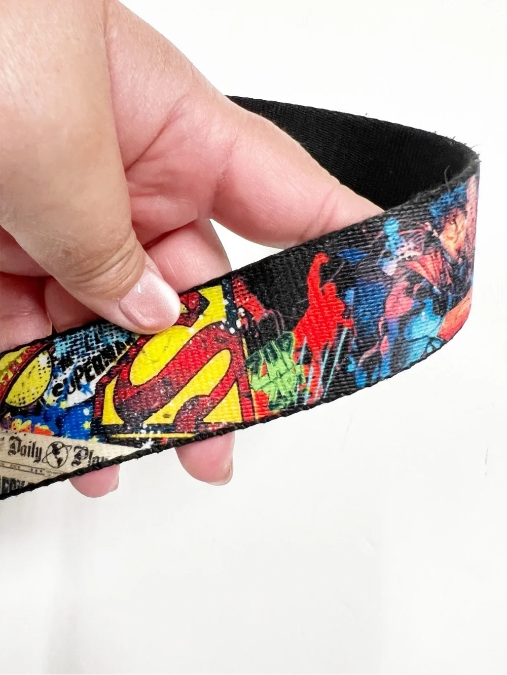 Superman Mens Red & Yellow Emblem Im Your Superman Adjustable Buckle Mens Belt